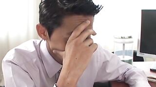 Two cock hungry Latino twinks screwing at the office