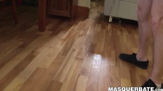 Masked athletic stud uses fleshlight on his massive dick