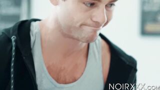 Stunning Max Adonis massaged my sore muscles before rubbing my erect cock using his m