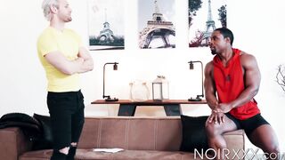 Handsome Jacob Peterson gets the job done by blowing and riding my black dick