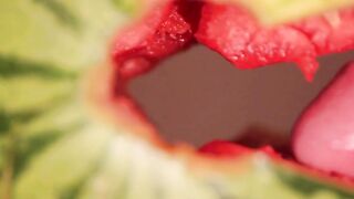 Muscular Stud Fucks and Cums on Watermelon