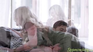 No, stepmom, I'm gonna cum in my pants!