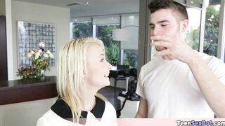 Cute Maddy gets her tiny pussy destroyed