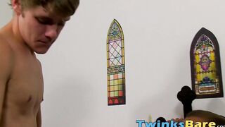 Young man punished by being spanked hard and hammered raw