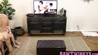 As a group they engage in raw sex while twinkling and bareback fucking