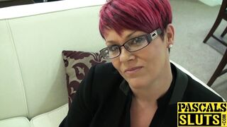 Fetish redhead Bree dominated rough before getting a facial