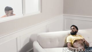 Peeping dude Nic Sahara finally gets a black ass hole to fuck and enjoy