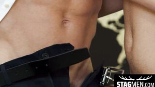Handsome Bastian Karim cums on his stomach while Im busy hammering his meaty ass