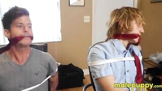 Richard tied Elis Ataxx and Jeff Drizzle with ropes and gagged their mouths