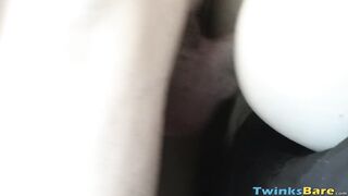 Three bare dicks wild cockstroking and throatfucking