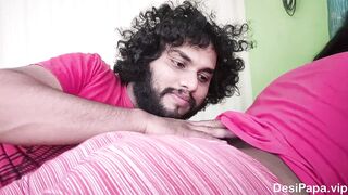 Romantic Love Of Real Life Indian Couple Foreplay Sex