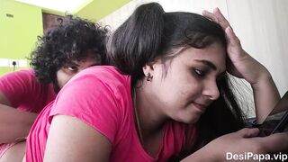 Romantic Love Of Real Life Indian Couple Foreplay Sex