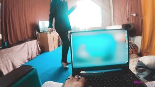 cougar get a long dick inside her butt from stepson.