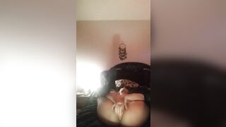 Dark Hair anal bimbo jizzes and screams