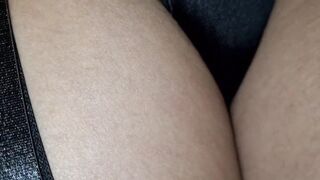 Hottie professor shows her smooth twat...