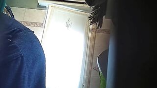 Wifey shower,huge nipples, huge vagina