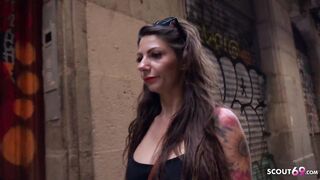 GERMAN SCOUT - HISPANIC cougar LILY HARD BONED AT PICKUP