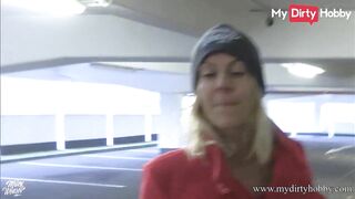 MyDirtyHobby - Outdoors plowed and creampie inside a parking lot