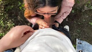 Outside Sex Creampied into her Butt..