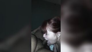 Stephanie loves choking on my penis