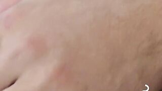 Playing with my cock and spilling cum on the couch