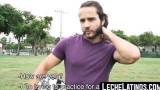 After going bareback and getting a facial a Latino athlete became gay