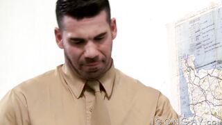 Muscular Billy Santoro drilling his big sausage into Colt Rivers sweet ass