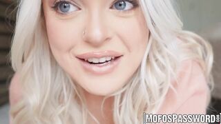 Big ass blonde Alexis Kay is so wet from riding a massive cock