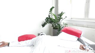 Lady Dee sucks cock while getting fucked