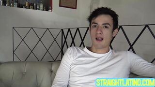Twink buddies Remo and Santi swallows each other cocks until cumshot