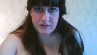 BBW with Big Tits Plays with Sex Toy on Webcam