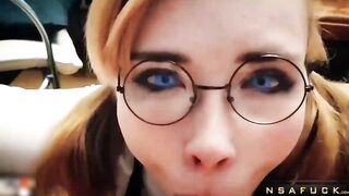Honey Teenager Deep Sucking Big Cock Cum in Mouth