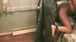 Mom Emma tied, used and splashed with cum