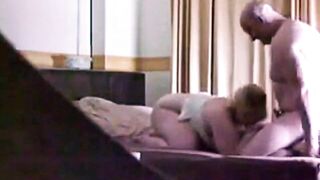Mature plump Aunt caught with her new lover
