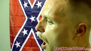 USA white dude has his dick sucked by a black homo