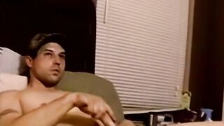 Handsome amateur presents his naked body and wanks off
