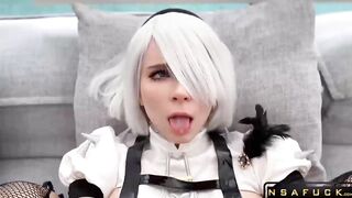 2B Gets Her Tight Pussy Fucked in A vol2