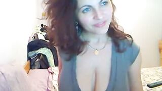 Blue-Eyed Beauty with Big Assets on Webcam
