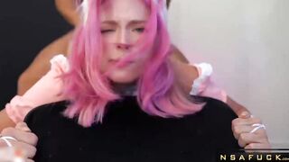 Pink Haired Girl Deep Sucking Dick vol2
