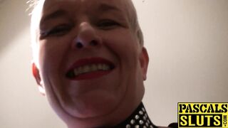 Scarla Swallows swallows cum after punishing anal sex