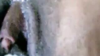Black girl's juicy pussy on webcam