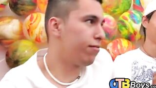 Pierced twinks suck hard cock in kinky and passionate orgy