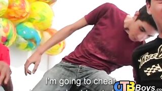 Pierced twinks suck hard cock in kinky and passionate orgy