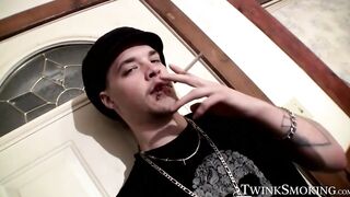 Intense cock rubbing and smoking by straight Nolan and York Reid