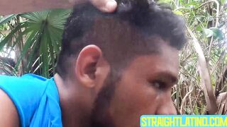 Promiscuous hunks Damian and Dan Lopez spends horny time together in a secluded spot