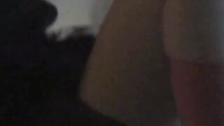 Hot Asian goddess teases her tight hairy pussy in kinky solo