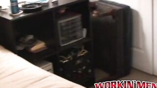 Throbbing cock amateur jerks off after passionate interview