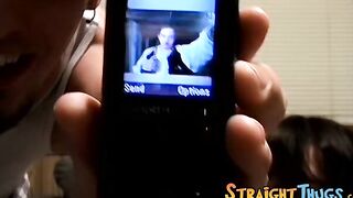 Straight jocks Axel and Billy meet up for kinky masturbation
