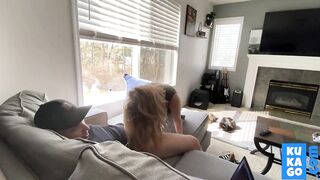 Blonde Girlfriend's Helping Hand