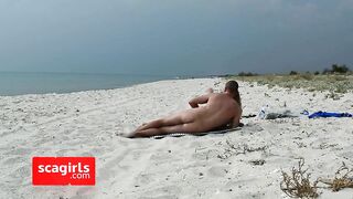 Amateur Nudist MILF Has Doggy-Style Fun at the Beach